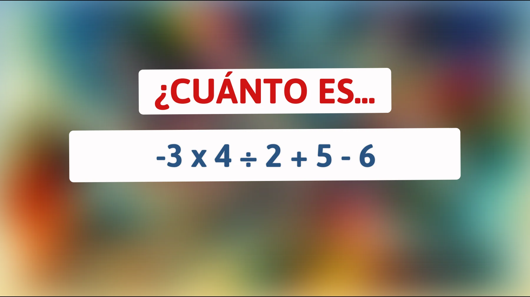 \"Desafío mental para genios: ¡Resuelve esta ecuación para demostrar tu inteligencia!\""