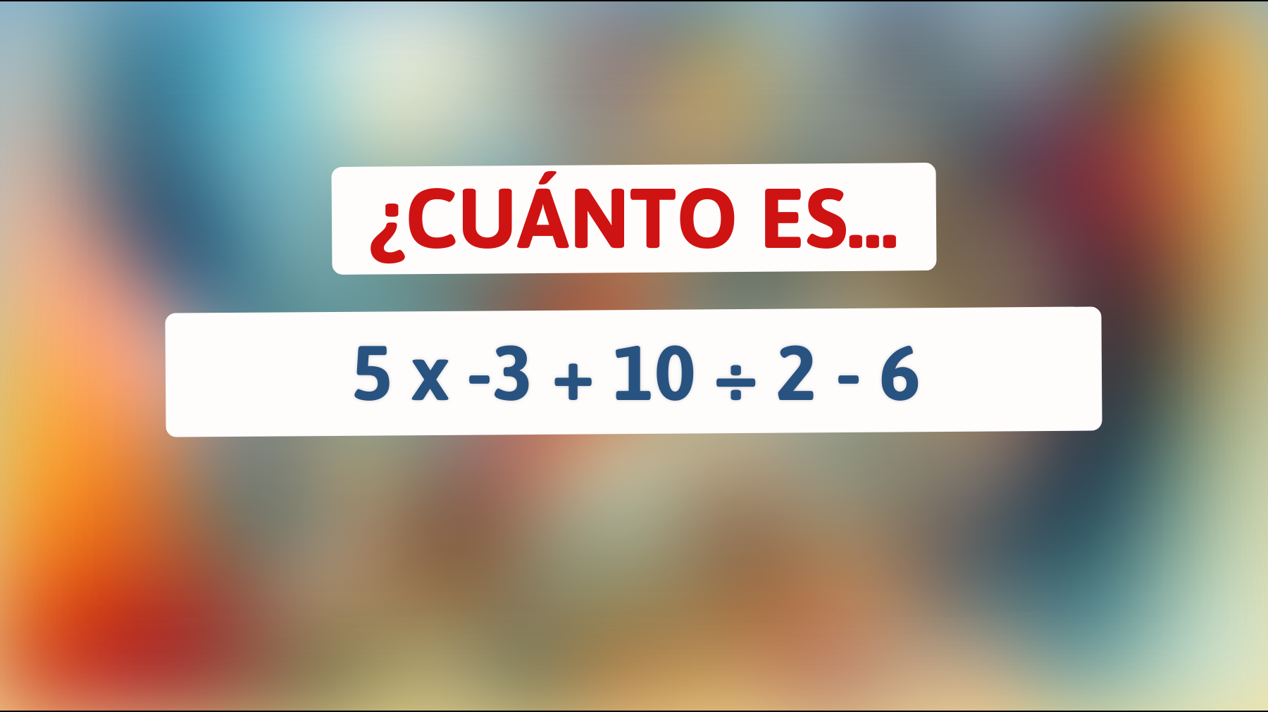 ¡Desafía tu cerebro con este acertijo matemático que solo el 1% puede resolver correctamente! ¿Eres tú uno de ellos? 📊🤯"