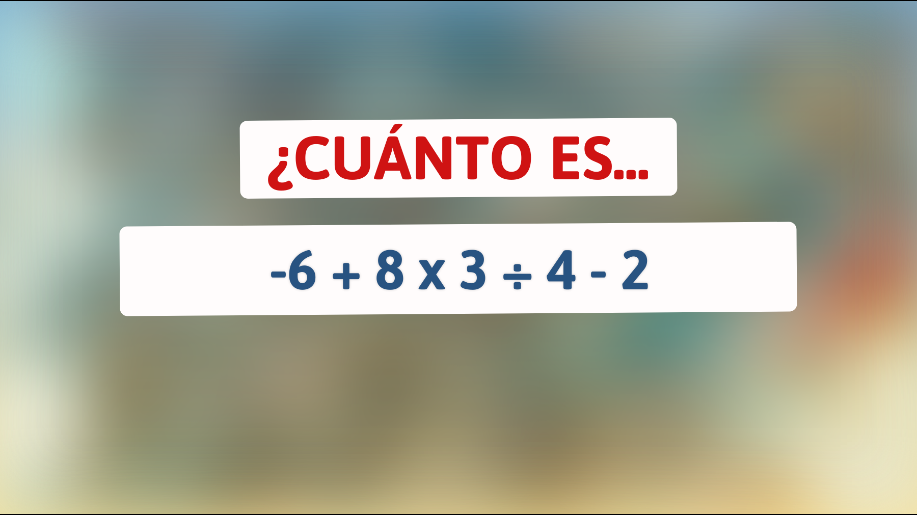 ¡Descubre el desafío matemático que solo el 1% de los genios puede resolver a la primera! ¿Te atreves a intentarlo?"