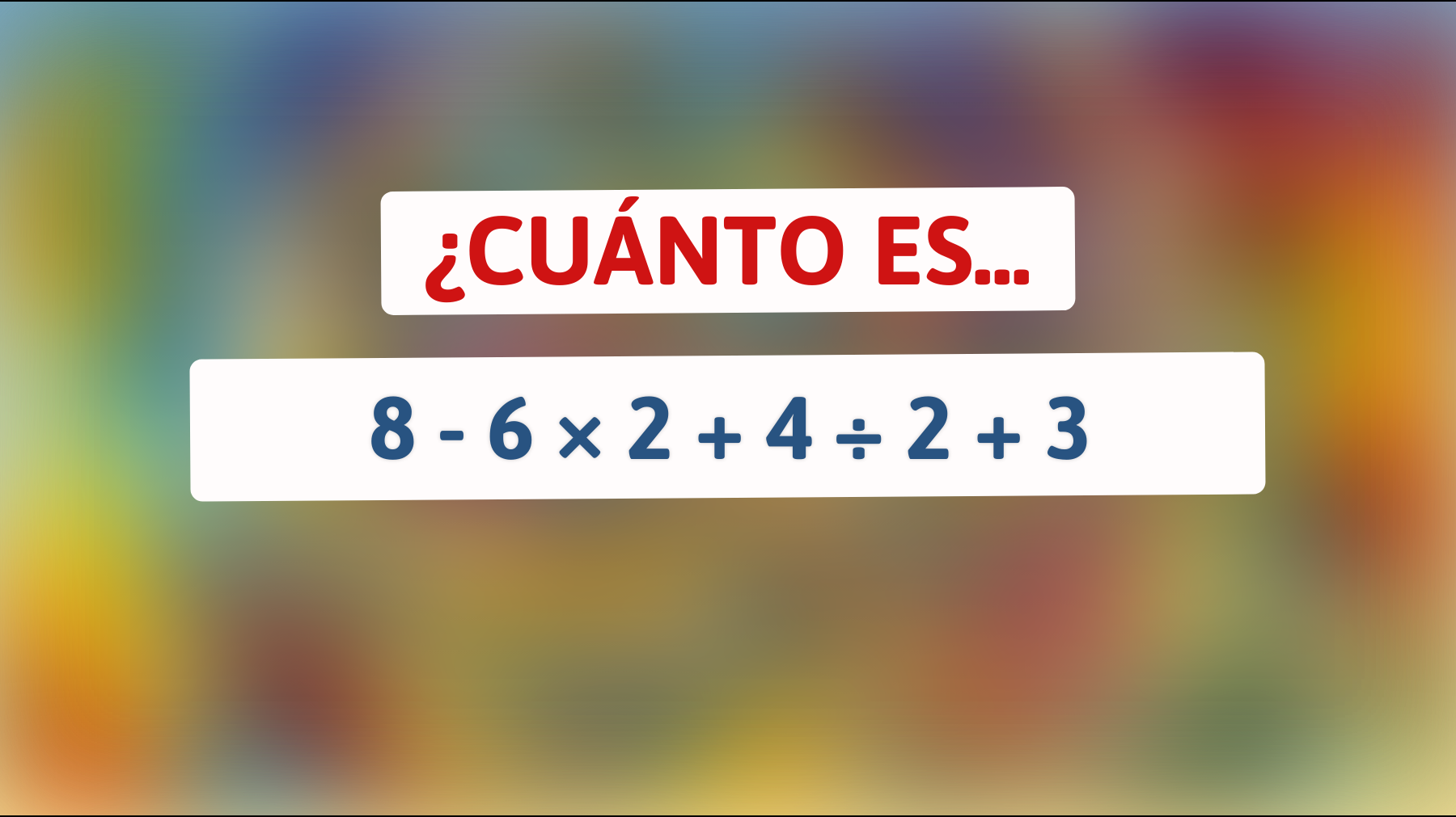 ¡Descubre el enigma matemático que solo el 5% de las mentes más brillantes resuelven a la primera! ¿Te atreves a intentarlo?"