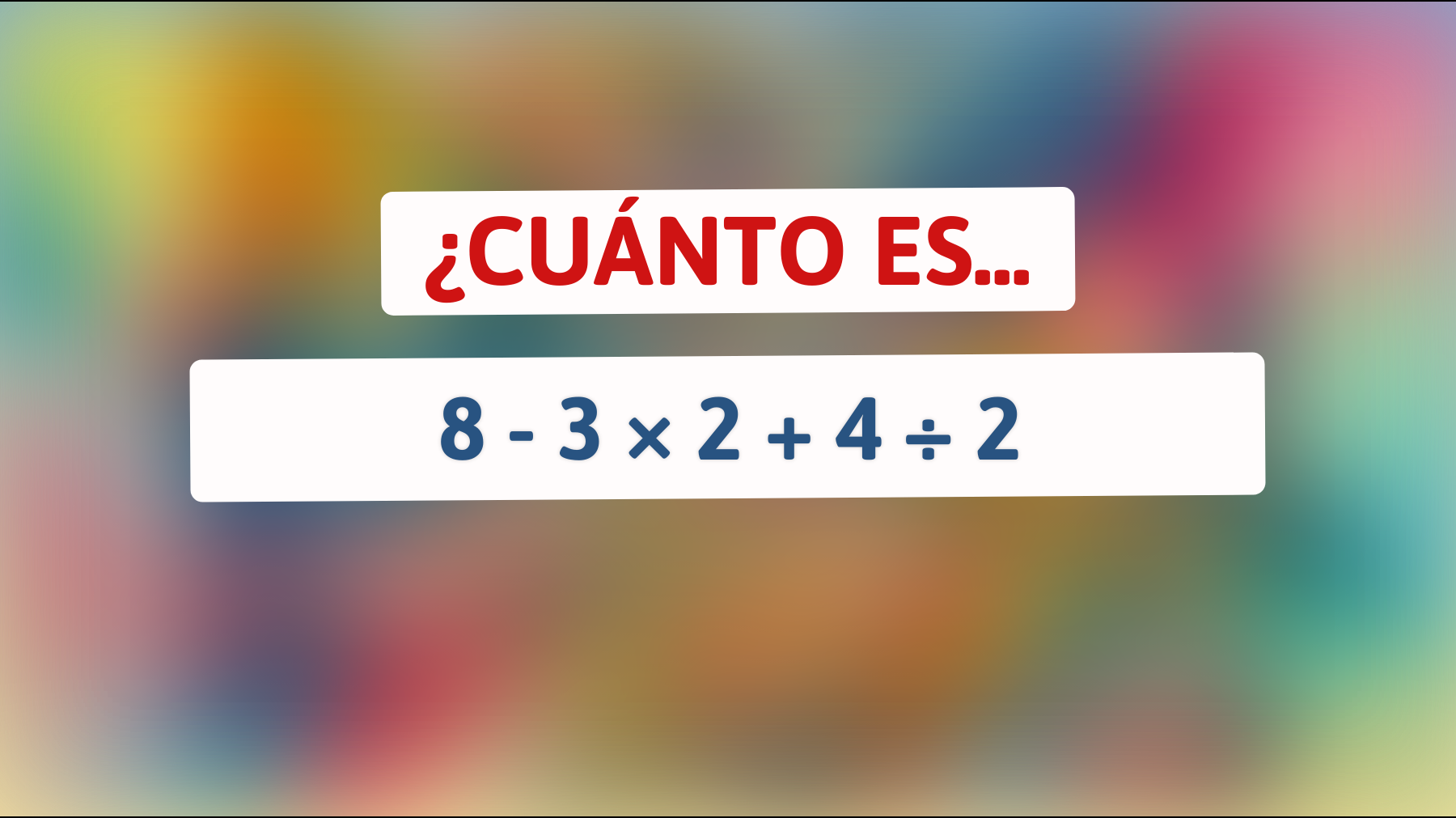 ¡Solo el 1% de las personas pueden resolver este acertijo matemático al primer intento! ¿Eres parte de los genios que lo logran?"