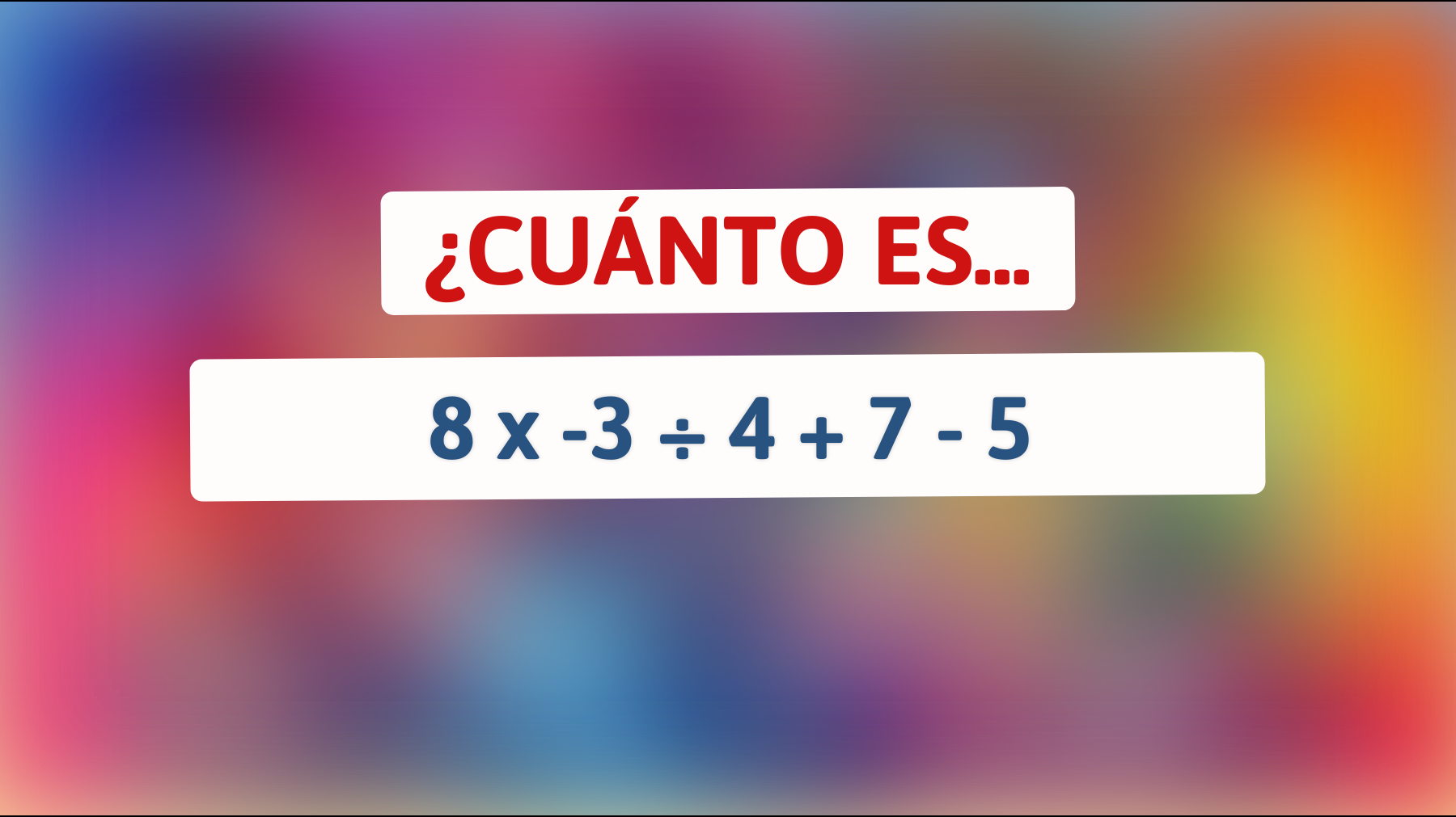 \"Desafía tu mente con este acertijo matemático: El 90% no puede resolverlo, ¿Te atreves a intentarlo?\""