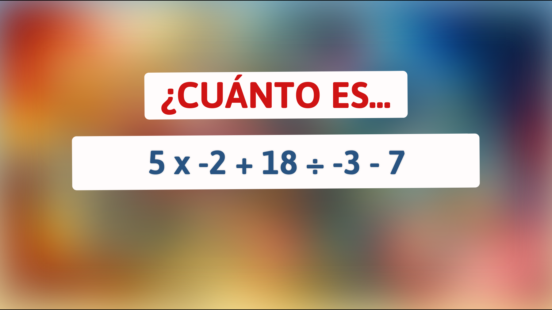 \"La ecuación matemática que solo un verdadero genio puede resolver: ¿Te atreves a demostrar tu inteligencia?\""