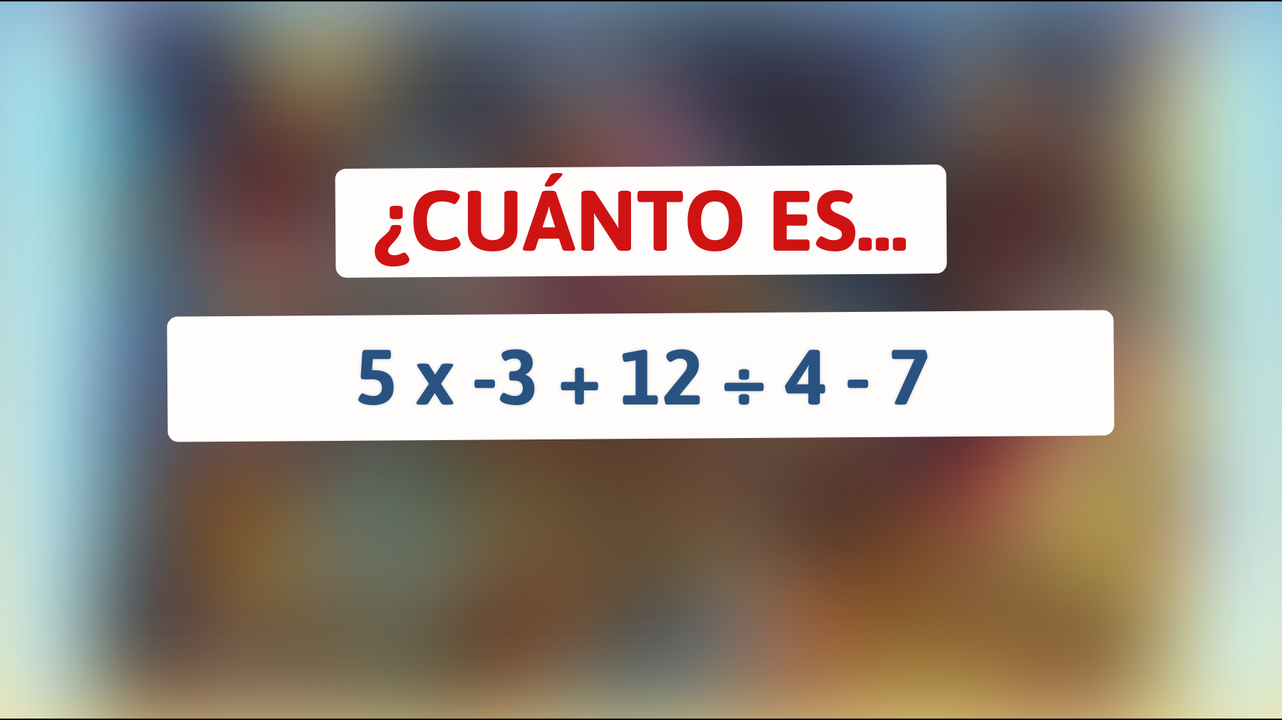 \"Solo los verdaderos genios resolverán este rompecabezas matemático en segundos: ¡Pon a prueba tu cerebro ahora!\""