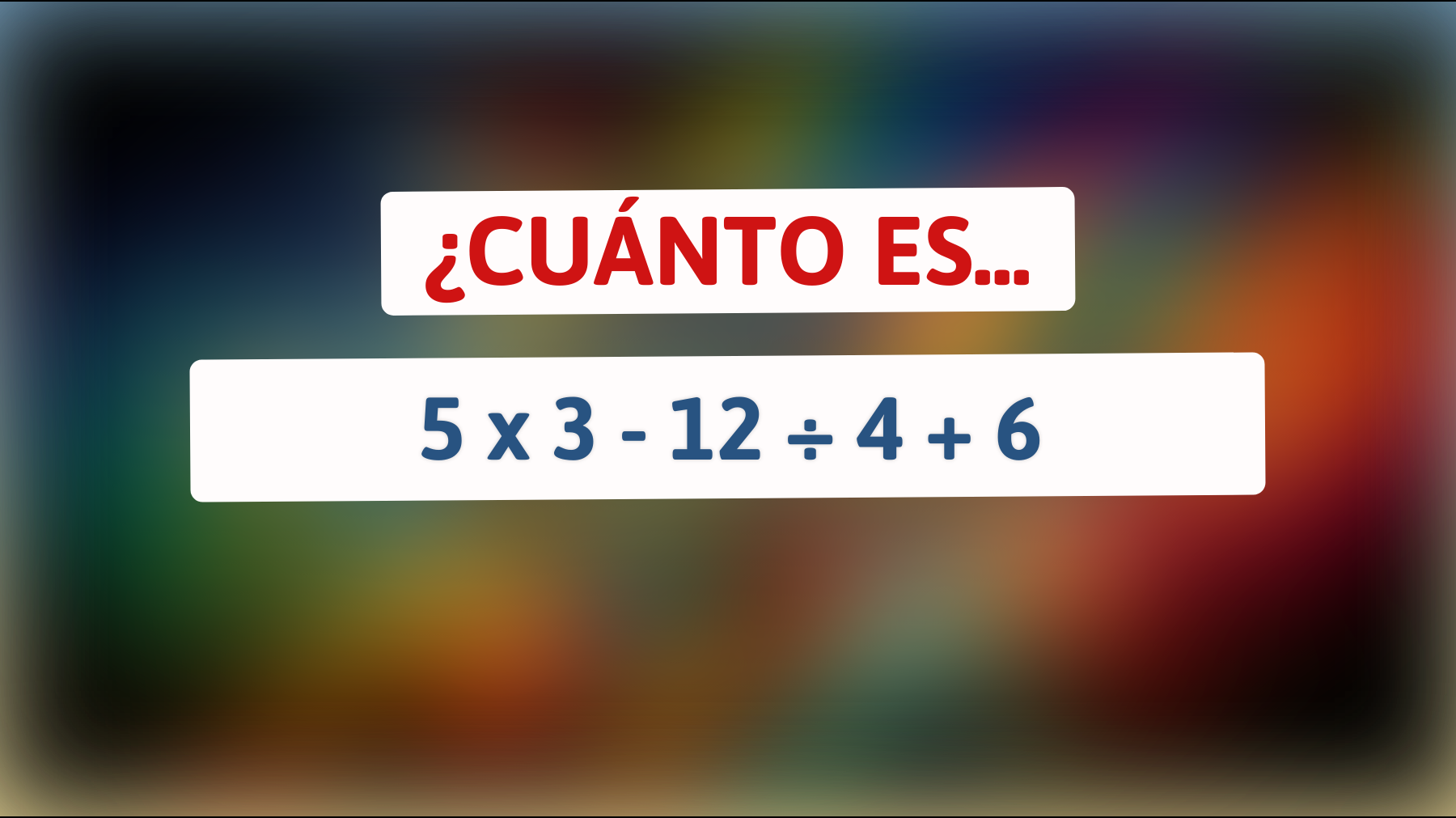 ¡Desafía tu mente! Este acertijo matemático es solo para los verdaderos genios: ¿Puedes resolverlo al primer intento?"