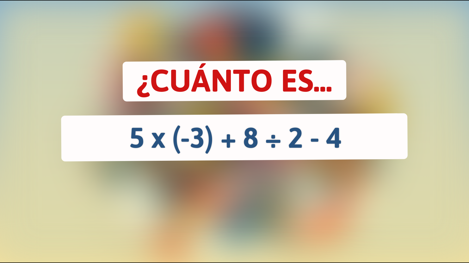 ¡Solo el 1% de personas puede resolver este acertijo matemático! ¿Eres tú uno de ellos? Descúbrelo ahora."