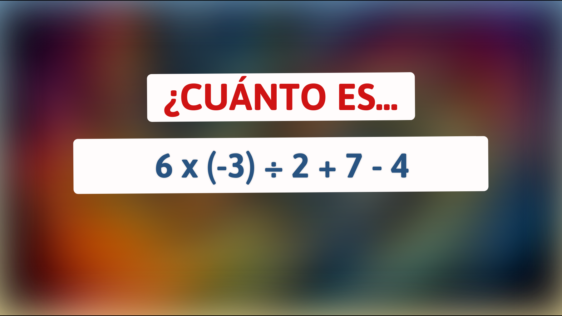 ¡El acertijo matemático que solo los más inteligentes pueden resolver en segundos! ¿Puedes descubrir la respuesta correcta?"