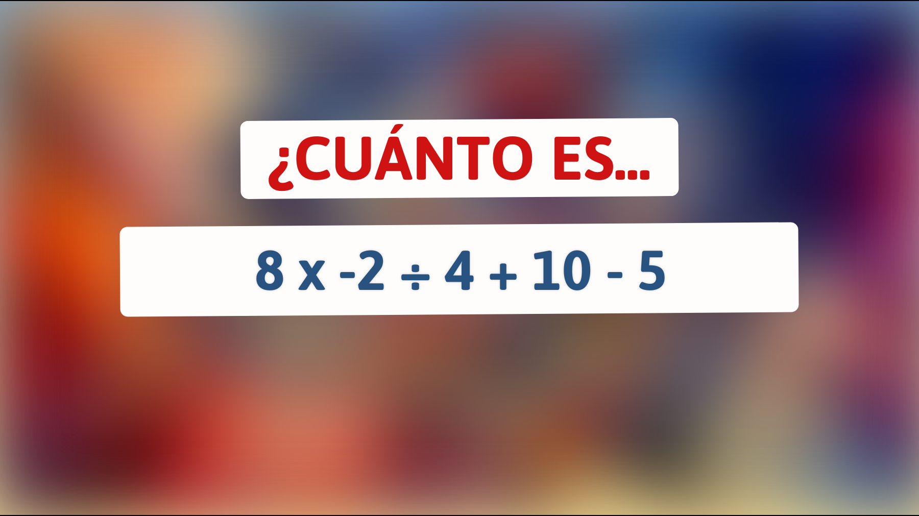 ¿Crees que eres un genio de las matemáticas? ¡Resuelve este acertijo que solo los más inteligentes pueden descifrar!"