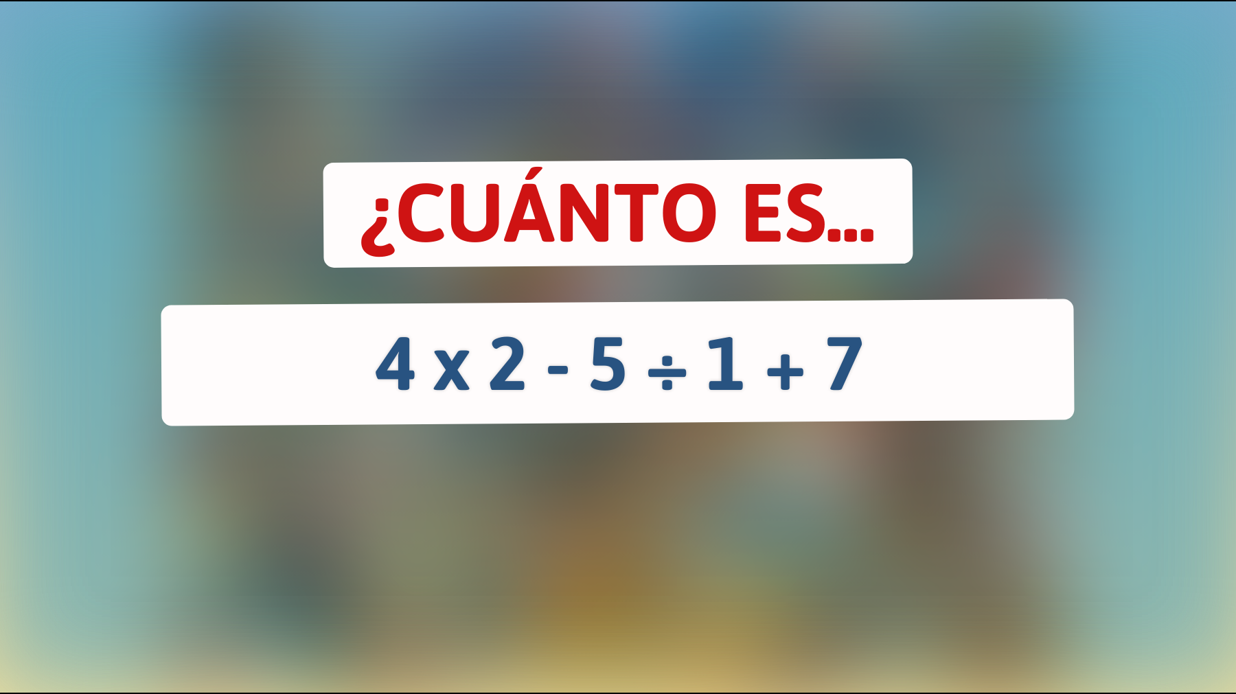 ¿Te atreves a resolver en segundos este acertijo numérico solo para genios? ¡Descubre si realmente eres inteligente!"