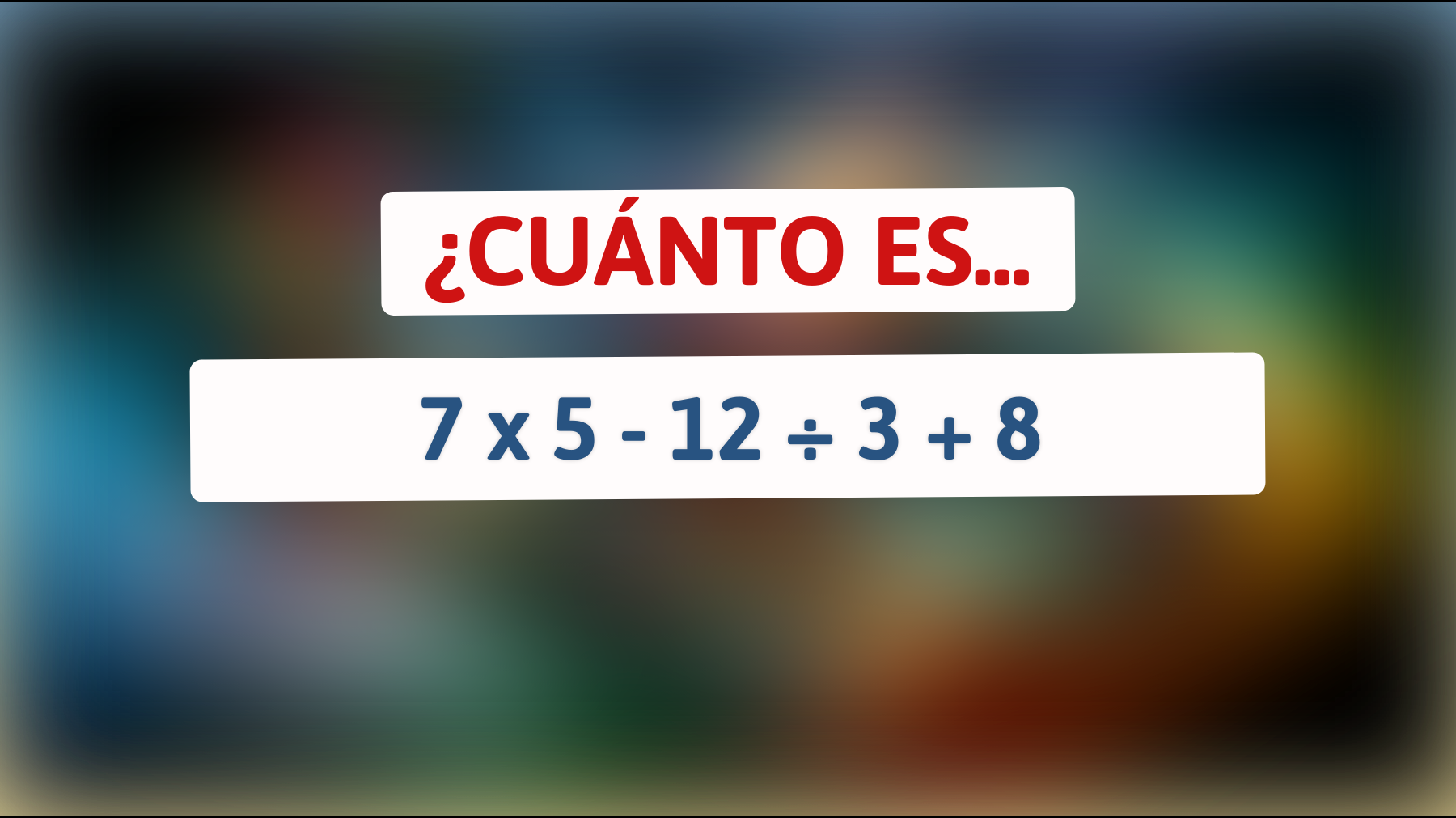 Descubre el acertijo matemático que solo el 1% de los genios logra resolver correctamente: ¿Puedes hacerlo tú?"